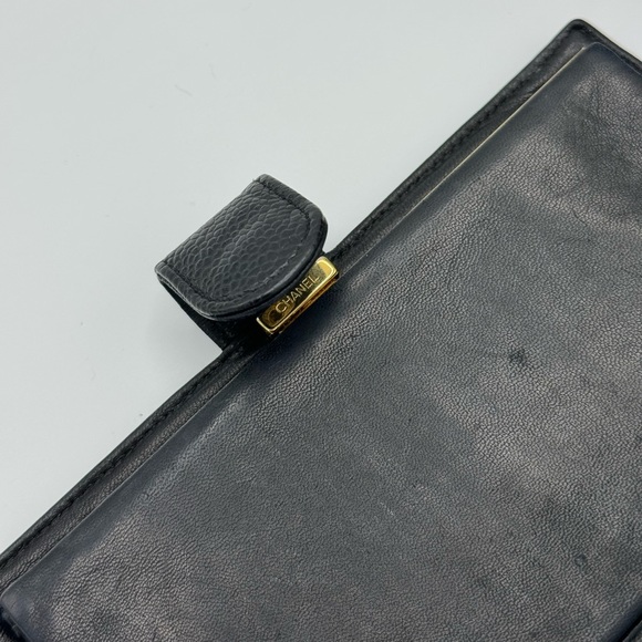 AUTHENTIC CHANEL caviar bio fold leather wallet - Picture 7 of 14